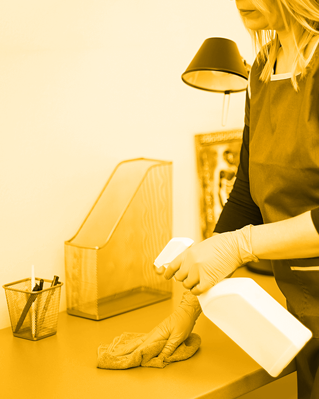 Unterhaltsreinigung in einem Büro